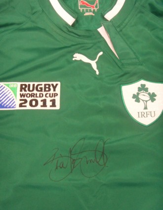 signed irish rugby jersey