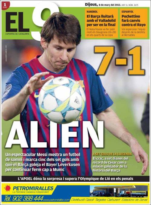 The Best Leo Messi Newspaper Cover Of The Day Balls Ie