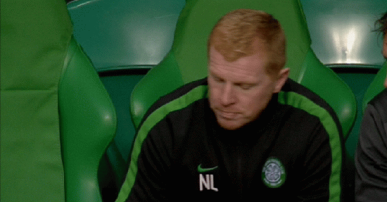 GIF: Neil Lennon frustrated during Celtic vs Shakhter Karagandy | Balls.ie