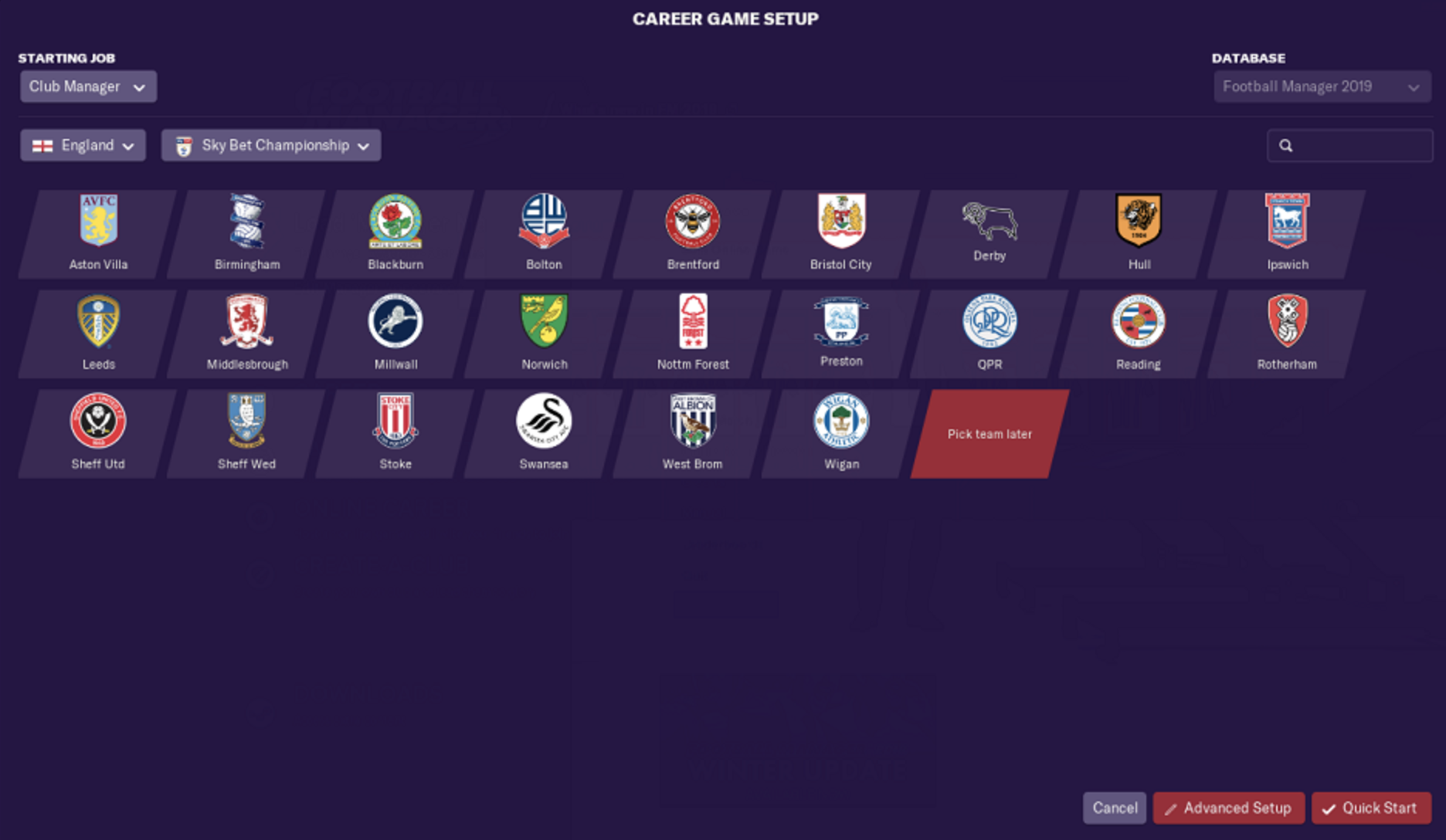 Файл не был импортирован football manager 2019