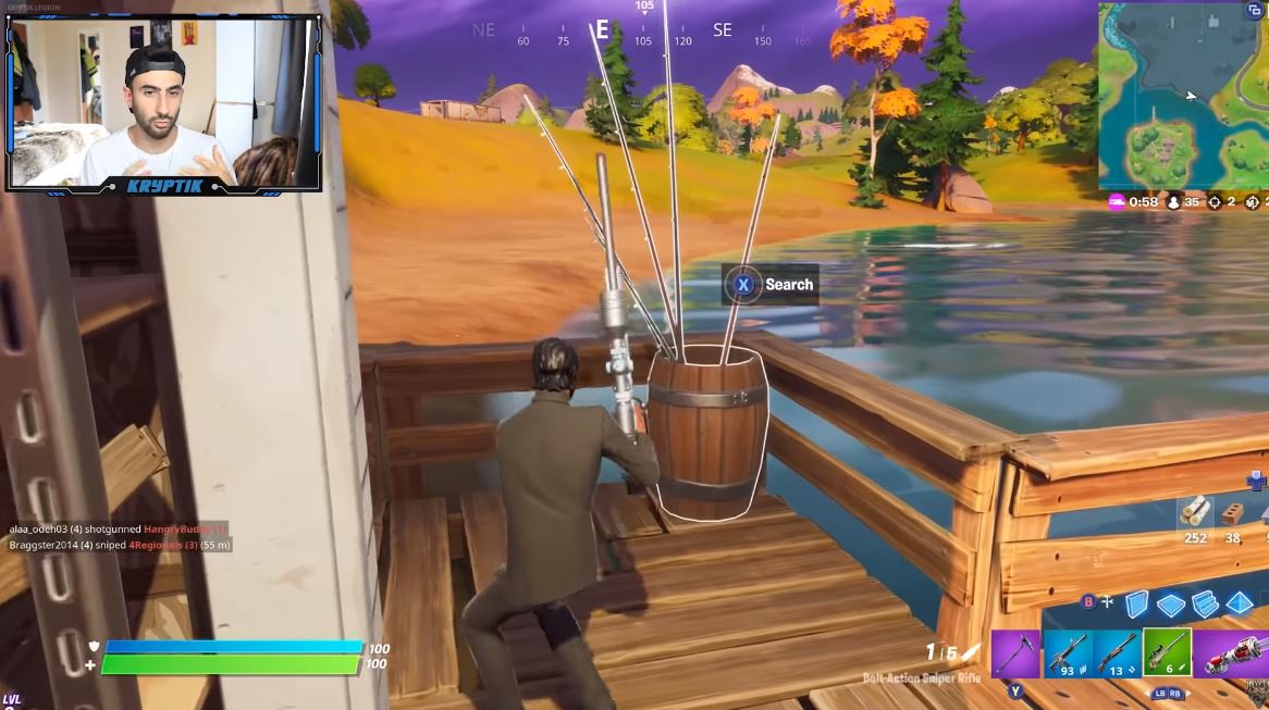 How to fish in fortnite