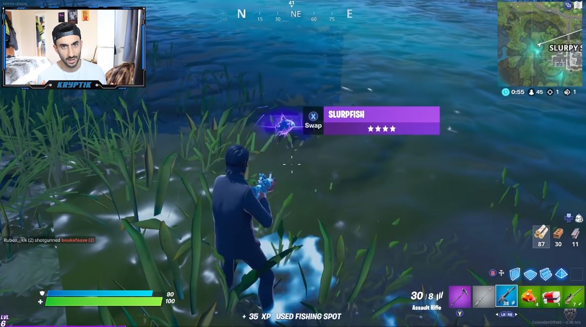 how to fish in fortnite