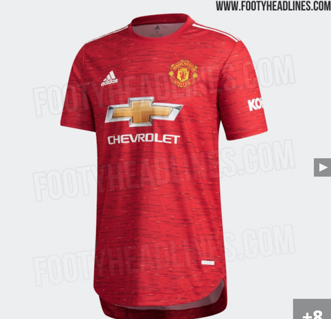 Manchester United's New Home Kit For 2020/21 Season Has ...