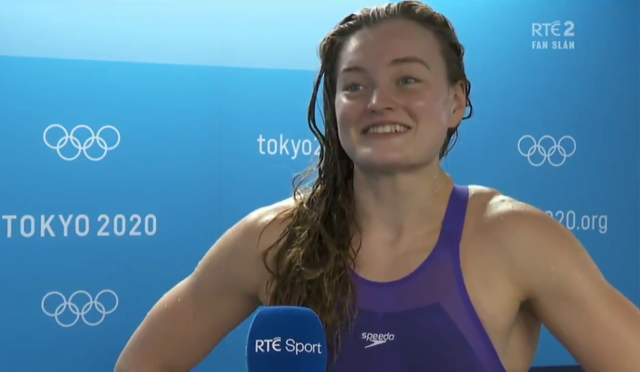 irish olympic swimming relay team interview