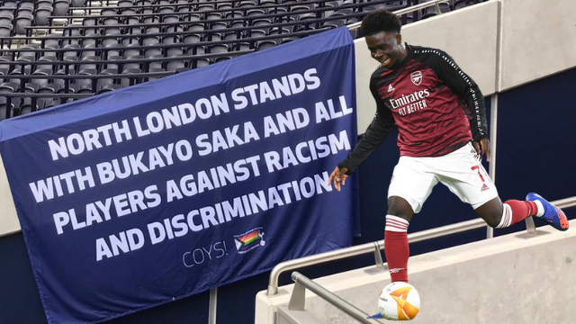 Bukayo Saka Spurs support