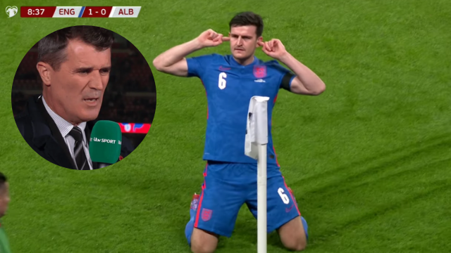 Roy Keane was critical of Harry Maguire tonight